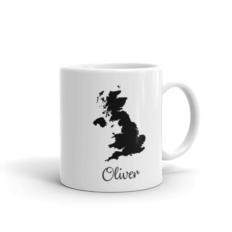 United Kingdom Mug Travel Map Hometown Moving Gift