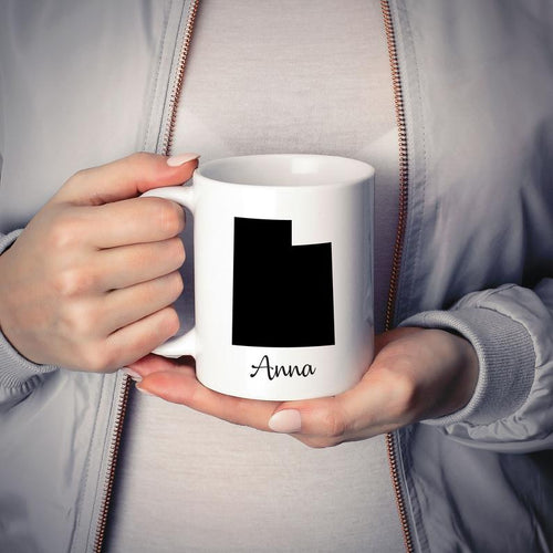 Utah Mug Adoption Moving Gift Travel State Map
