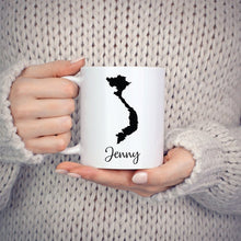 Load image into Gallery viewer, Vietnam Mug Travel Map Hometown Moving Gift