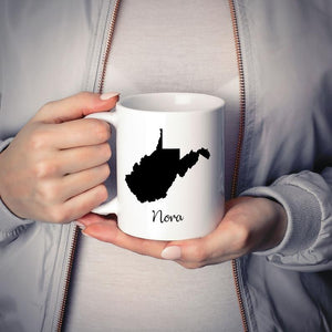 West Virginia WV Mug Adoption Moving Gift Travel State Map