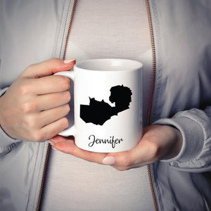 Zambia Mug Travel Map Hometown Moving Gift