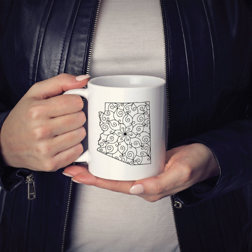 Arizona AZ Mandala Mug