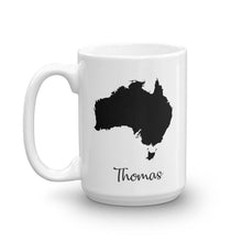 Load image into Gallery viewer, Australia Mug Travel Map Hometown Moving Gift