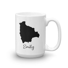 Load image into Gallery viewer, Bolivia Mug Travel Map Hometown Moving Gift