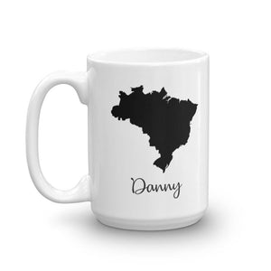 Brazil Mug Travel Map Hometown Moving Gift