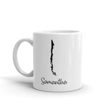 Load image into Gallery viewer, Chile Mug Travel Map Hometown Moving Gift