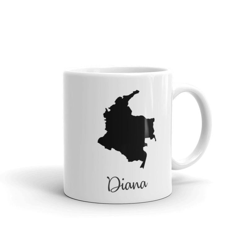 Colombia Mug Travel Map Hometown Moving Gift