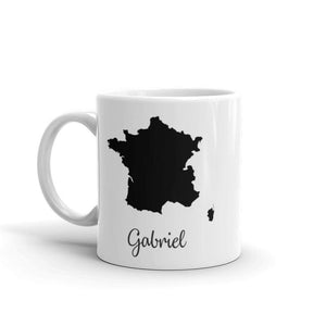 France Mug Travel Map Hometown Moving Gift