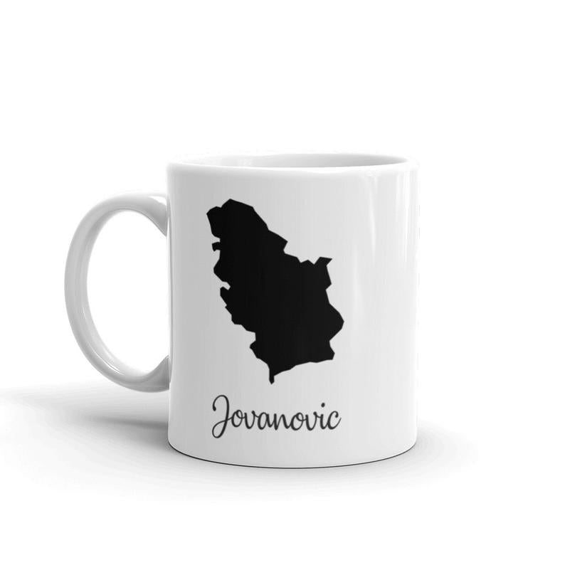 Serbia Mug Travel Map Hometown Moving Gift