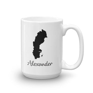 Sweden Mug Travel Map Hometown Moving Gift