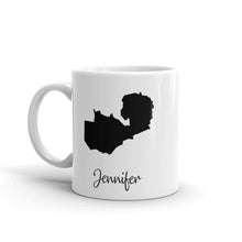 Load image into Gallery viewer, Zambia Mug Travel Map Hometown Moving Gift