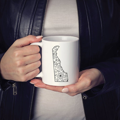 Delaware DE Mandala Mug