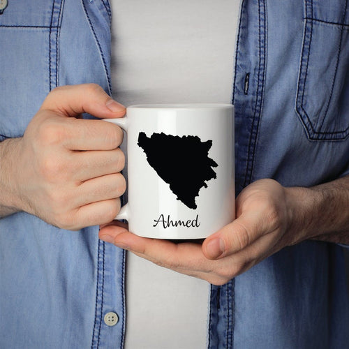 Bosnia and Herzegovina Mug Travel Map Hometown Moving Gift