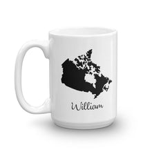 Load image into Gallery viewer, Canada Mug Travel Map Hometown Moving Gift