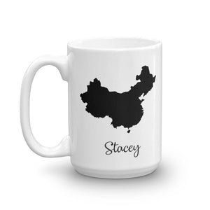 China Mug Travel Map Hometown Moving Gift