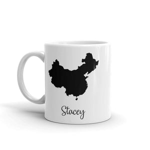 China Mug Travel Map Hometown Moving Gift