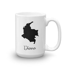 Load image into Gallery viewer, Colombia Mug Travel Map Hometown Moving Gift