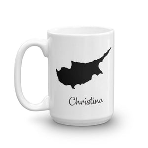 Cyprus Mug Travel Map Hometown Moving Gift
