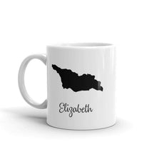 Load image into Gallery viewer, Georgia Country Mug Travel Map Hometown Moving Gift