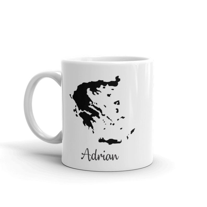 Greece Mug Travel Map Hometown Moving Gift
