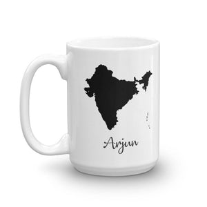 India Mug Travel Map Hometown Moving Gift