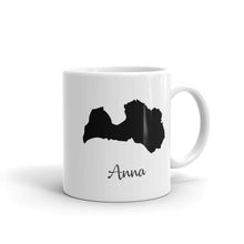 Load image into Gallery viewer, Latvia Mug Travel Map Hometown Moving Gift