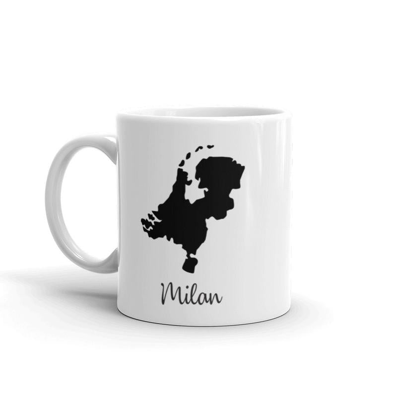 Netherlands Dutch Holland Mug Travel Map Hometown Moving Gift