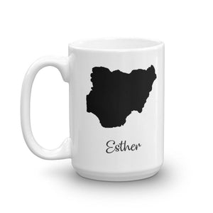 Nigeria Mug Travel Map Hometown Moving Gift