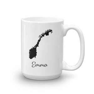 Norway Mug Travel Map Hometown Moving Gift