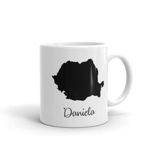 Load image into Gallery viewer, Romania Mug Travel Map Hometown Moving Gift