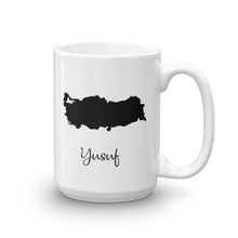 Load image into Gallery viewer, Turkey Mug Travel Map Hometown Moving Gift