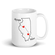 Load image into Gallery viewer, Long Distance Custom State Map Mug
