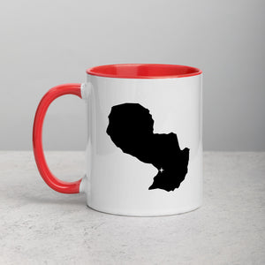 Paraguay Map Coffee Mug with Color Inside - 11 oz