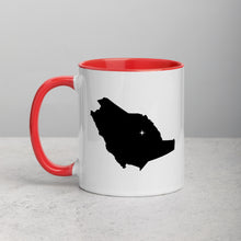 Load image into Gallery viewer, Saudi Arabia Map Mug with Color Inside - 11 oz