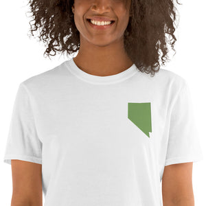 Nevada Unisex T-Shirt - Green Embroidery