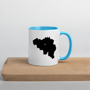 Belgium Map Coffee Mug with Color Inside - 11 oz