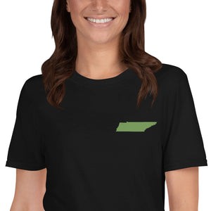 Tennessee Unisex T-Shirt - Green Embroidery