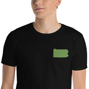 Pennsylvania Unisex T-Shirt - Green Embroidery