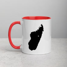 Load image into Gallery viewer, Madagascar Map Mug with Color Inside - 11 oz