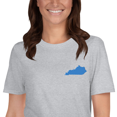 Kentucky Unisex T-Shirt - Blue Embroidery
