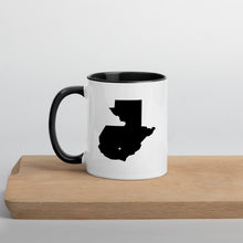 Load image into Gallery viewer, Guatemala Map Mug with Color Inside - 11 oz