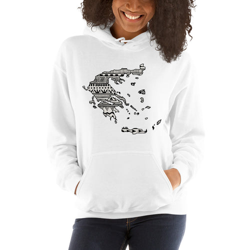 Greece Map Unisex Hoodie Home Country Pride Gift