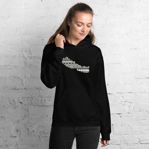 Nepal Map Unisex Hoodie Home Country Pride Gift
