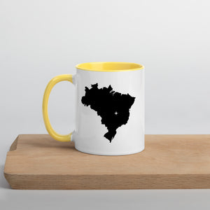 Brazil Map Coffee Mug with Color Inside - 11 oz