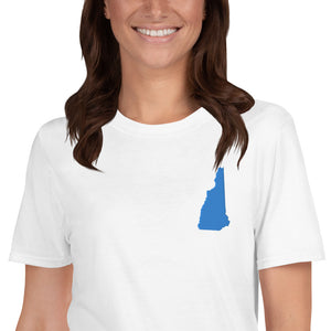 New Hampshire Unisex T-Shirt - Blue Embroidery