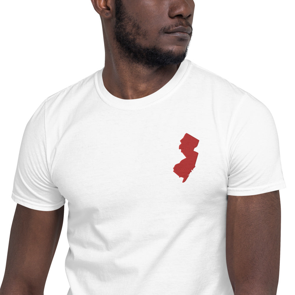New Jersey Unisex T-Shirt - Red Embroidery