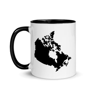 Canada Map Coffee Mug with Color Inside - 11 oz