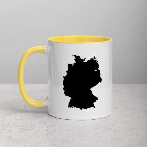 Germany Map Coffee Mug with Color Inside - 11 oz