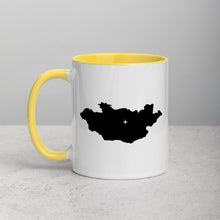 Load image into Gallery viewer, Mongolia Map Mug with Color Inside - 11 oz