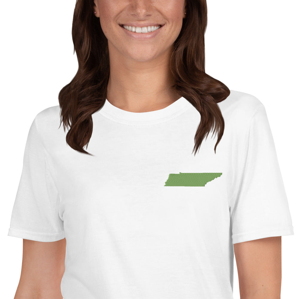 Tennessee Unisex T-Shirt - Green Embroidery